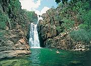 Swimming at Barramundi Gorge